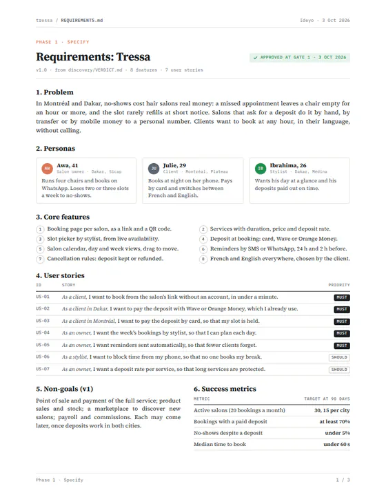 Thumbnail of the Spec document from the sample project